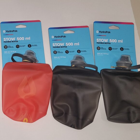 Hydrapak Water Bottle Collapsible Stow 1L/32oz and 500ml/16oz available - Picture 4 of 13